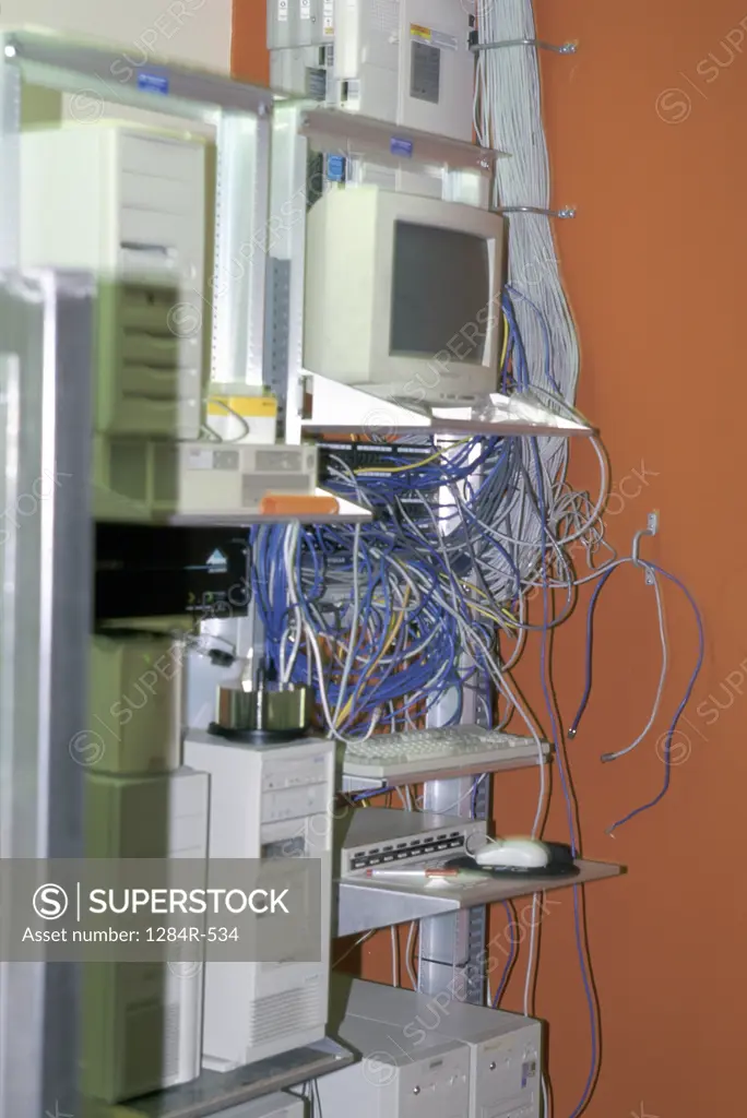 Wires and a computer