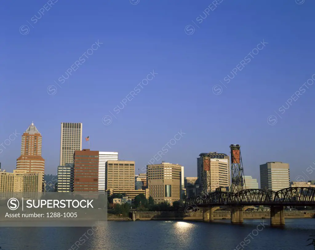 High rise buildings in Portland, Oregon, USA