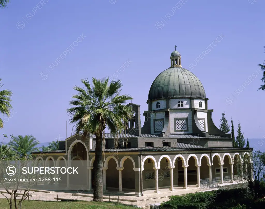 High angle view of a church, Church of the Beatitudes, Sea of Galilee, Israel