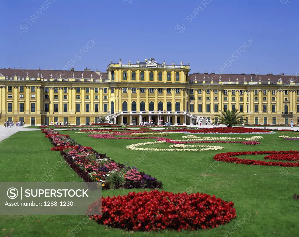 Gardens outside the Schonbrunn Palace, Vienna, Austria