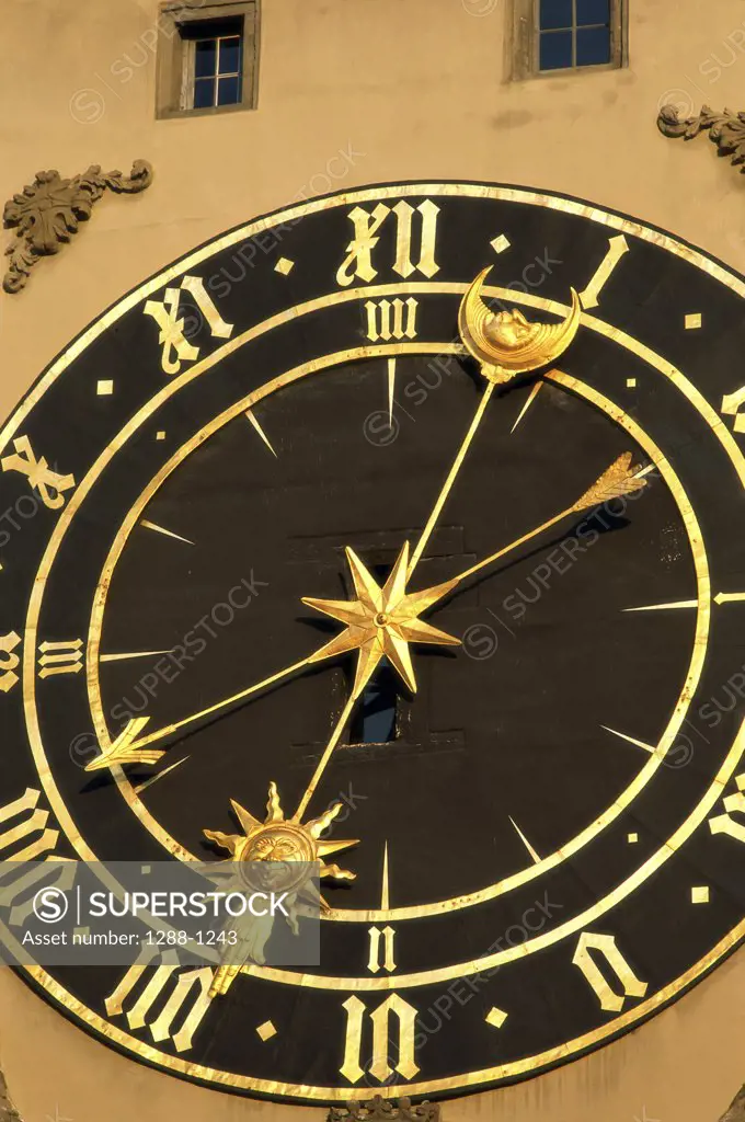 Close-up of a clock, Astronomical Clock, Berne, Switzerland