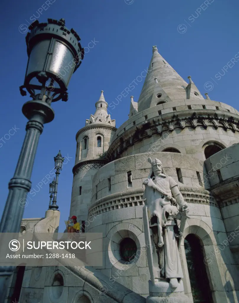 Low angle view of a castle, Fisherman's Bastion, Budapest, Hungary