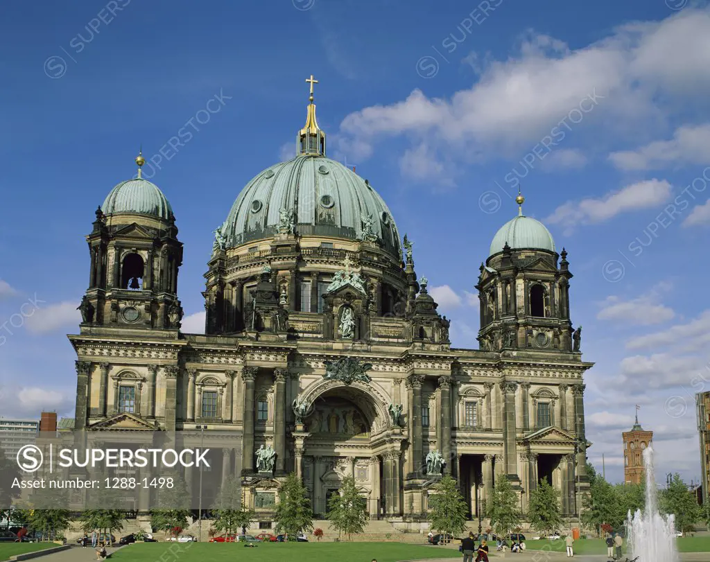 Facade of a cathedral, Berlin Cathedral, Berlin, Germany
