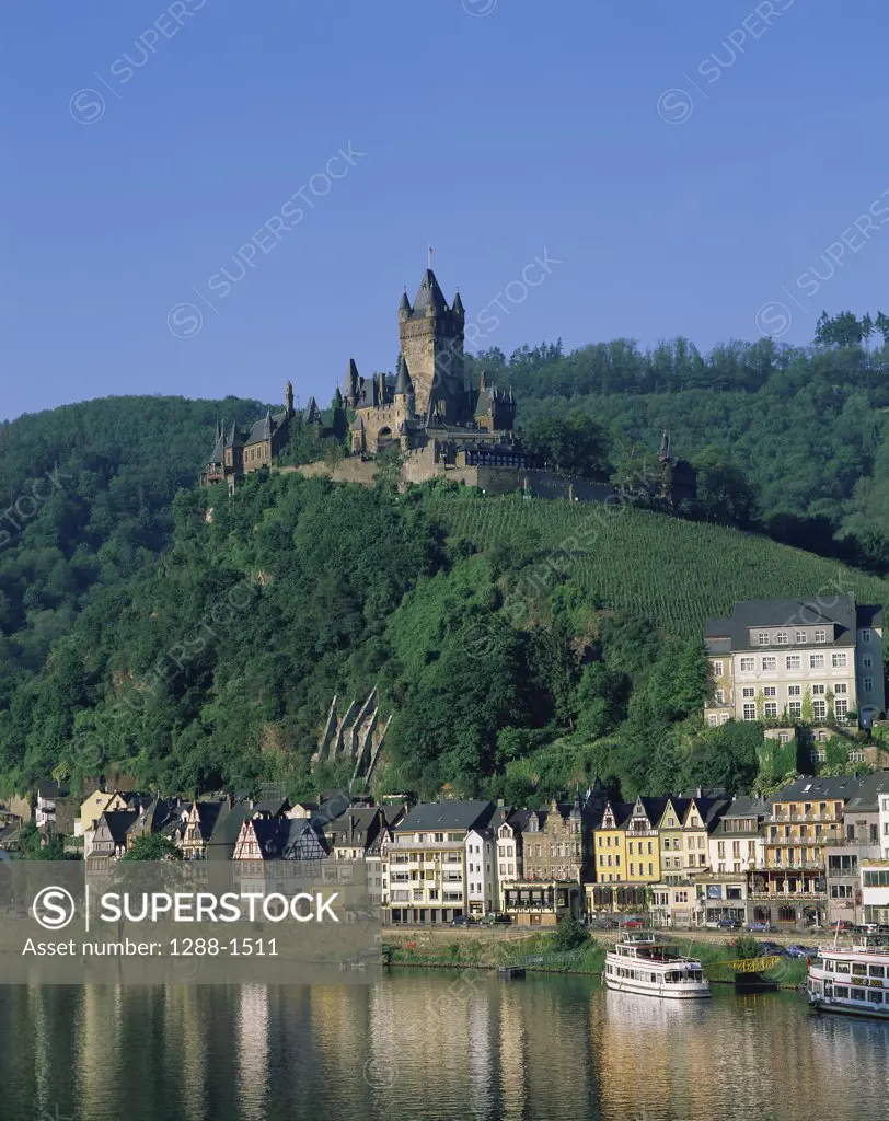 Buildings along the river, Moselle River, Cochem, Germany