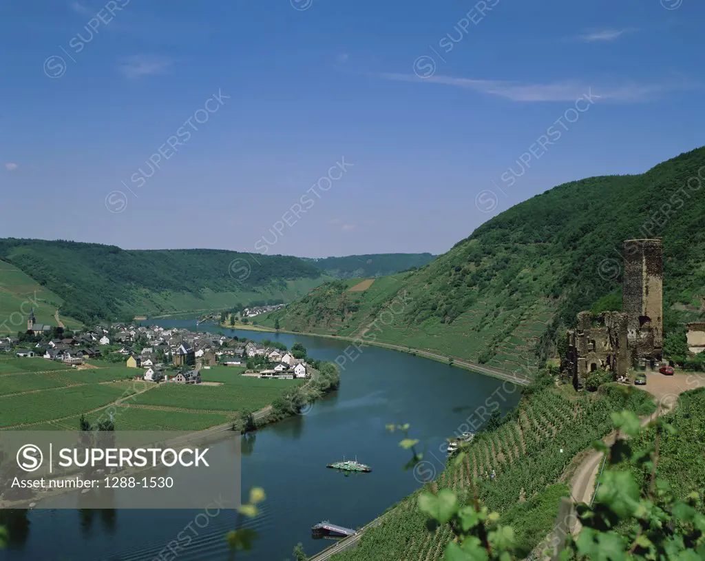 Panoramic view of the Moselle River, Germany