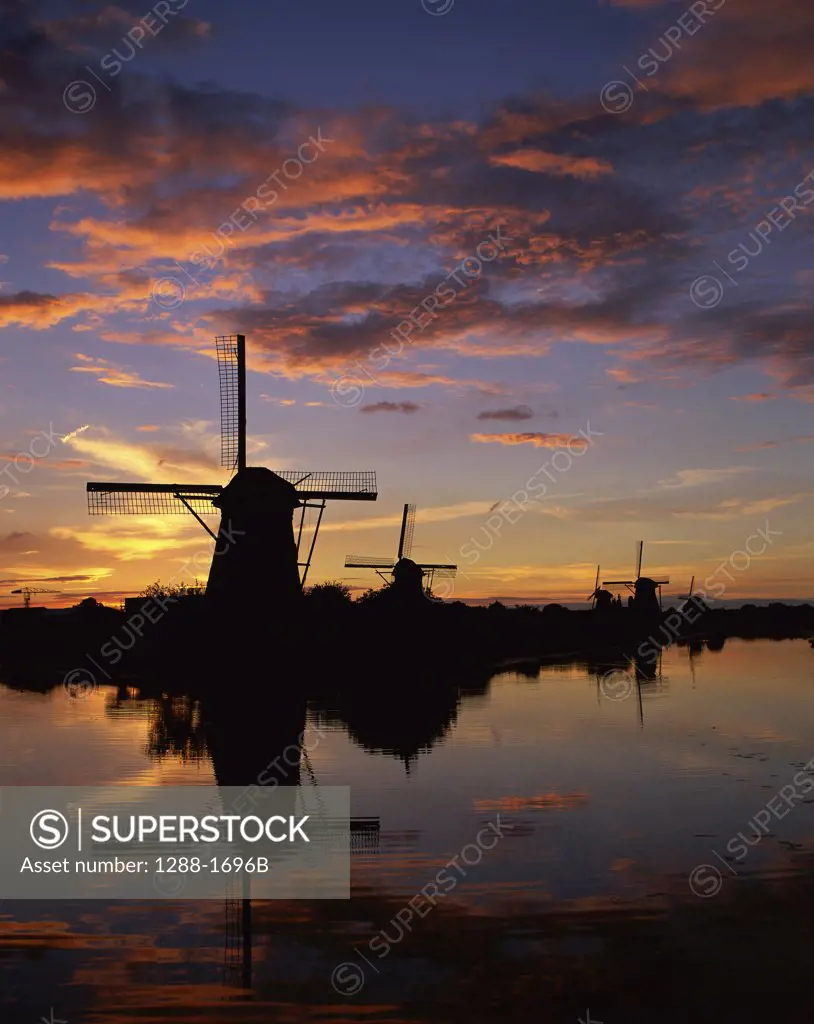 Windmills Kinderdijk Netherlands