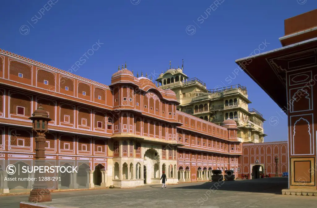 Facade of the City Palace, Jaipur, Rajasthan, India