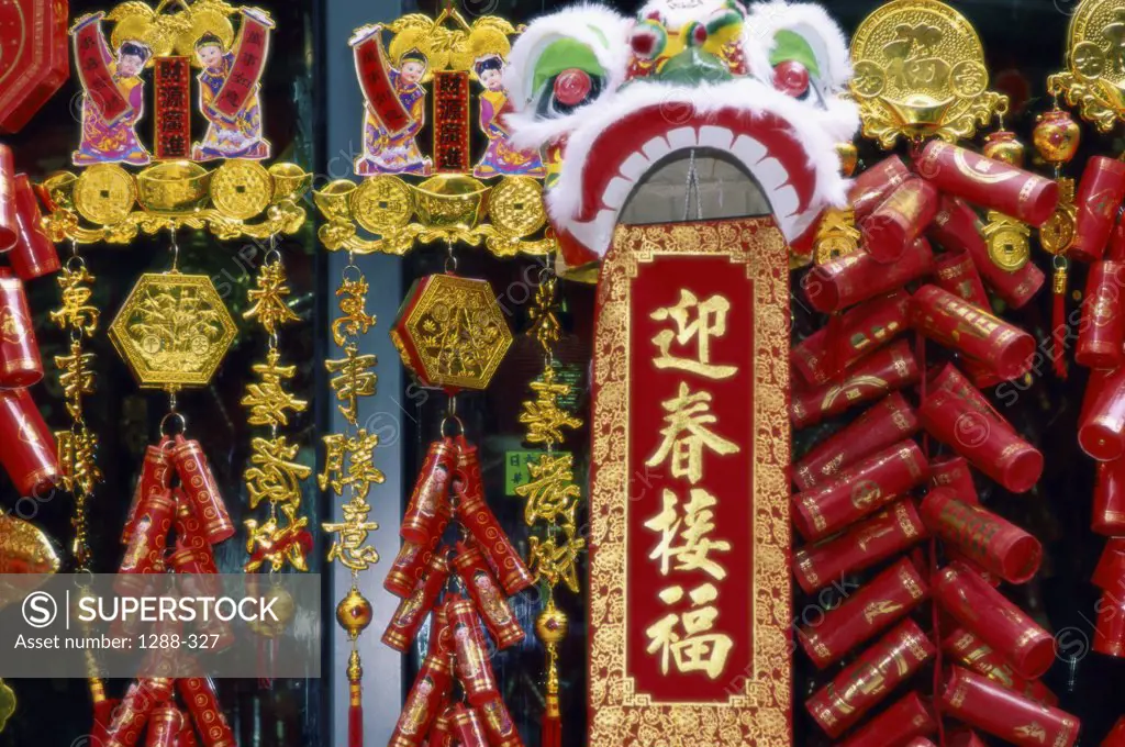 Chinese New Year Decorations, Hong Kong, China