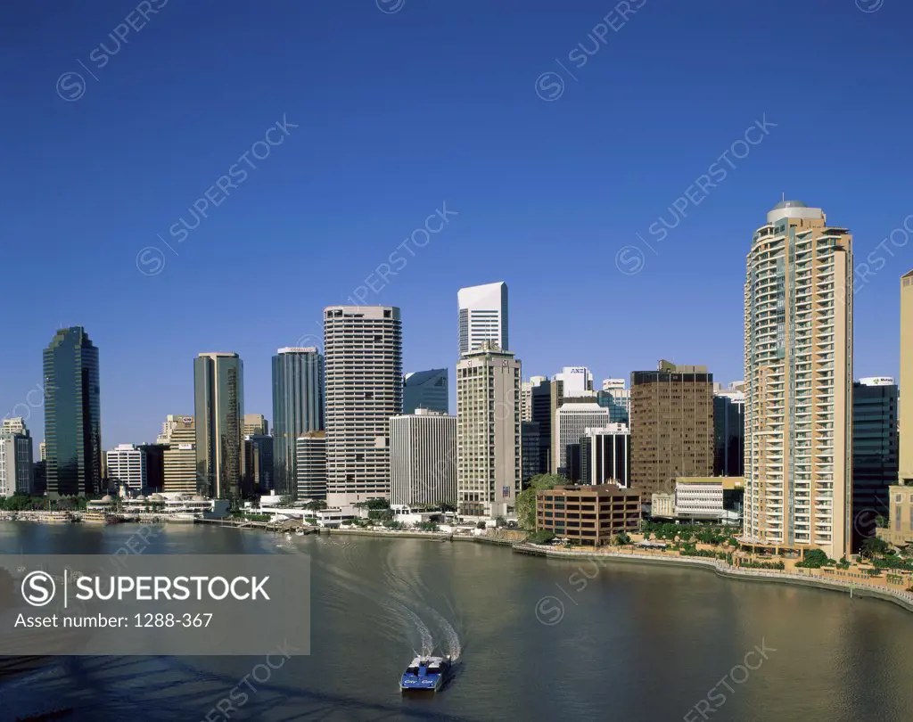 Buildings along a river, Brisbane, Oueensland, Australia