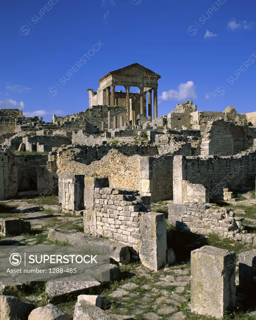 Ancient ruins of Dougga, Tunisia