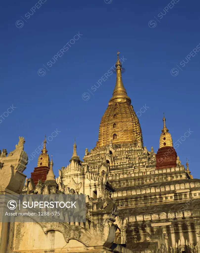 Low angle view of a temple, Ananda Temple, Bagan, Myanmar