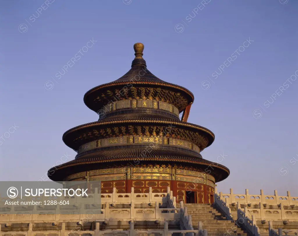 High section view of a temple, Temple of Heaven, Beijing, China