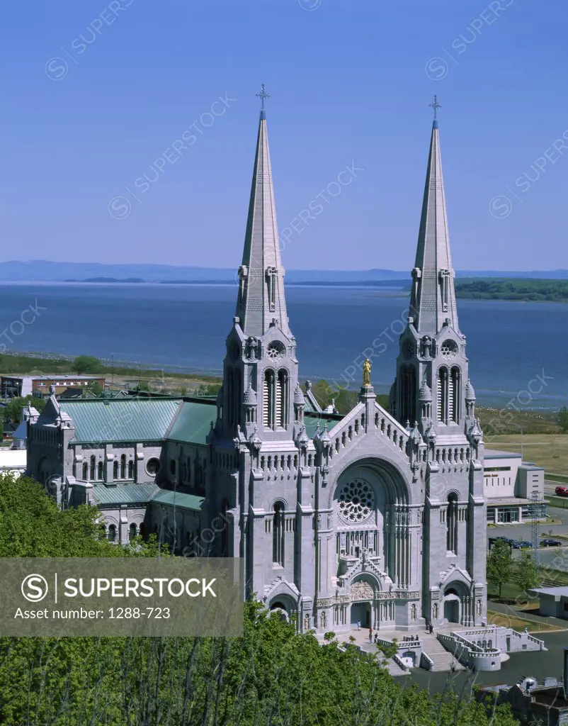 High angle view of a basilica, Basilica of Sainte-Anne-de-Beaupre, Quebec, Canada