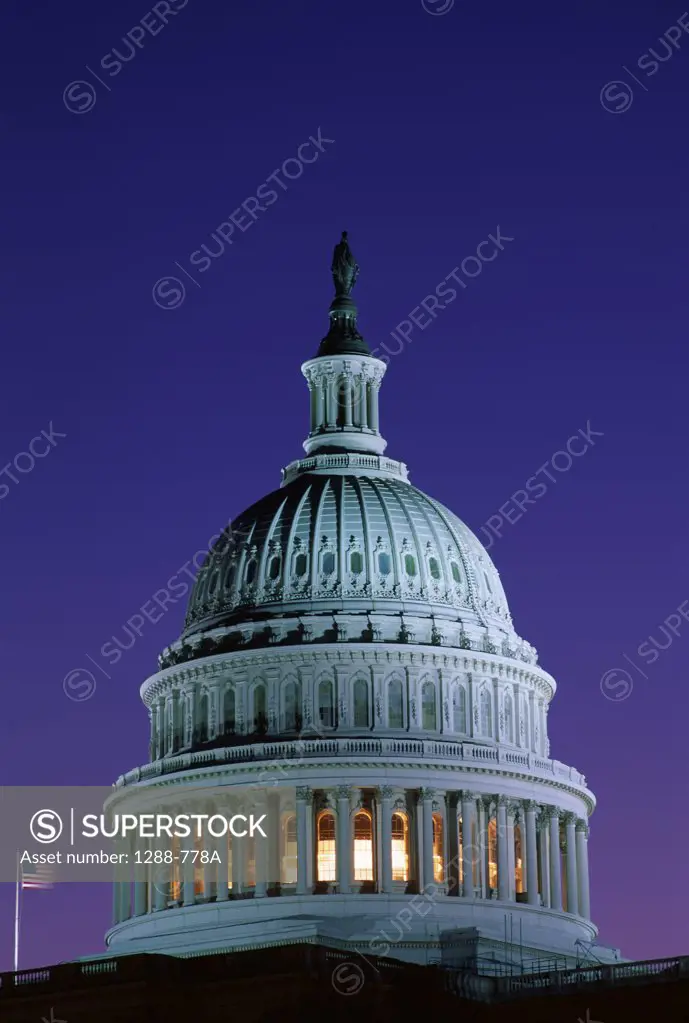 Dome of a government building, Capitol Building, Washington DC, USA