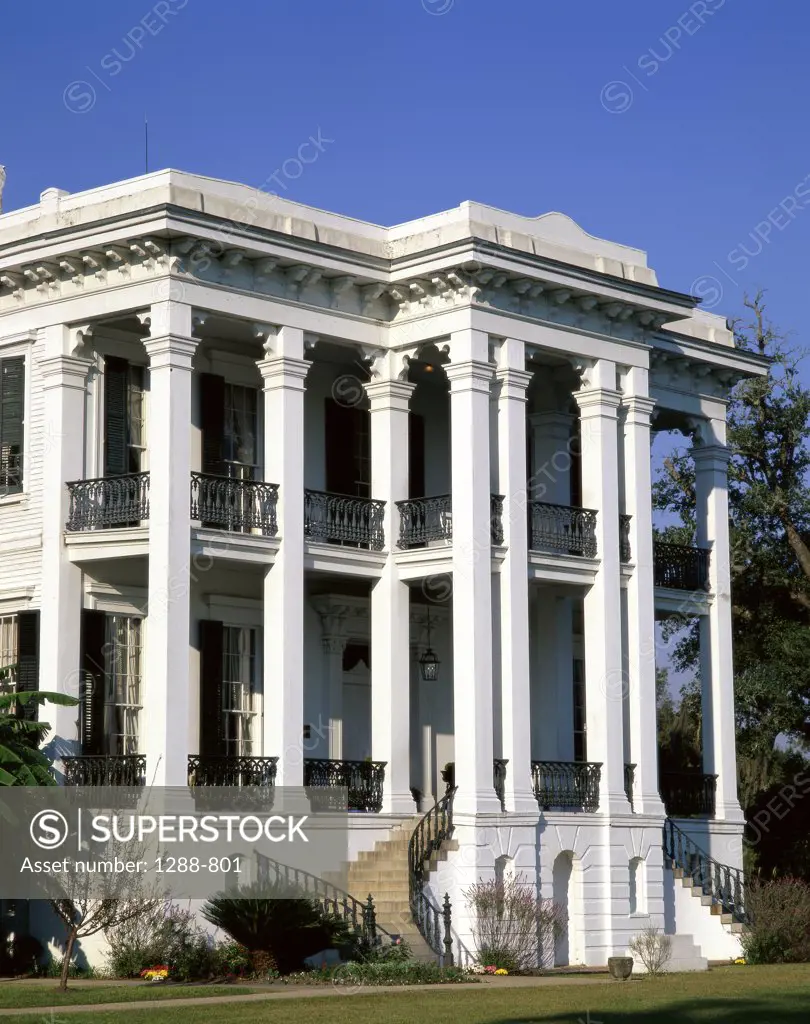 Low angle view of a building, Nottoway Plantation, White Castle, Louisiana, USA