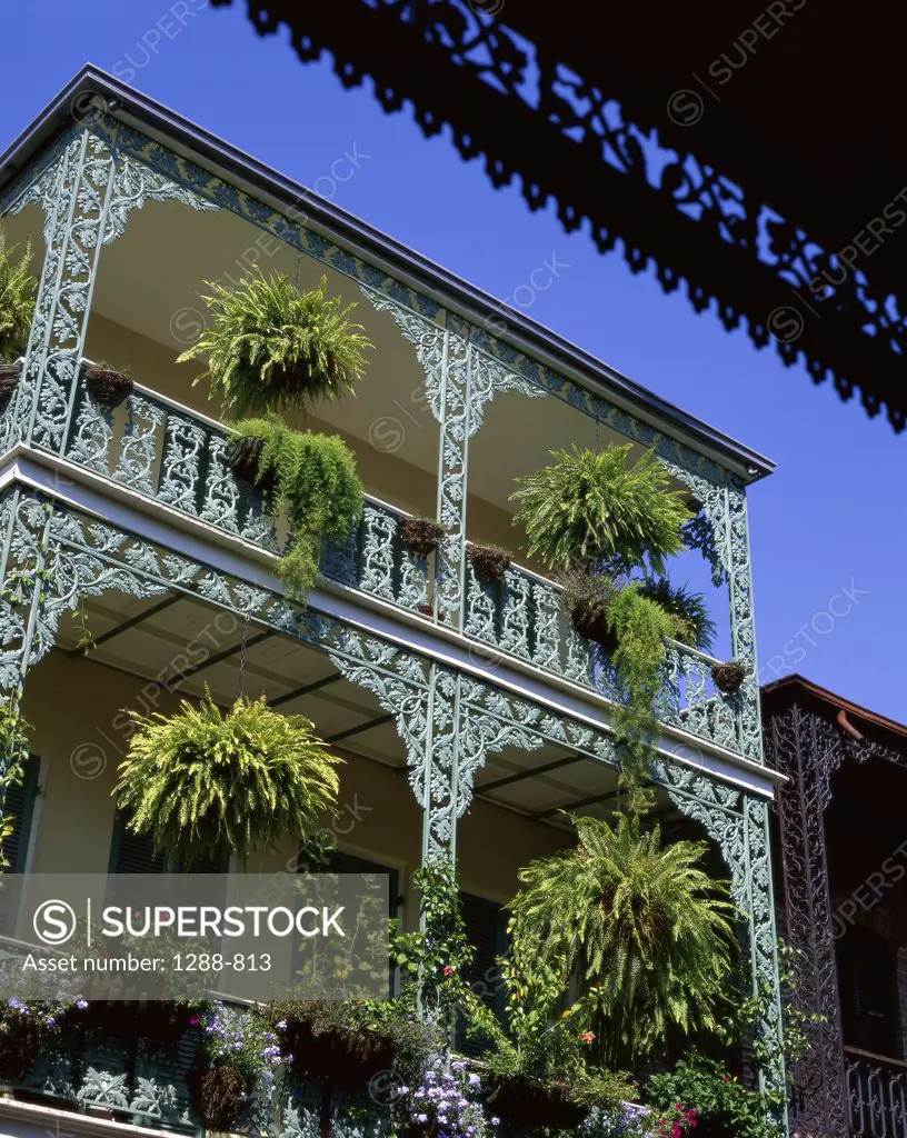 Low angle view of a building, French Quarter, New Orleans, Louisiana, USA