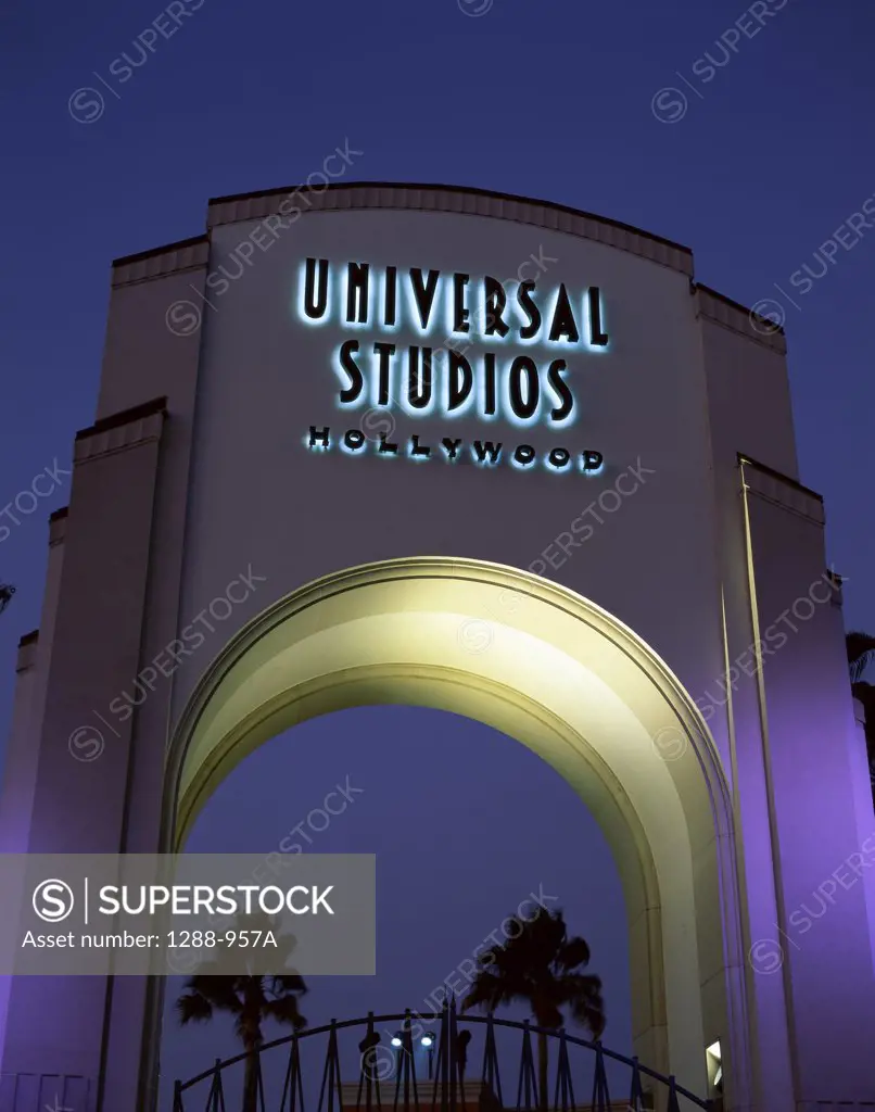 Low angle view of an archway, Universal Studios Hollywood, Los Angeles, California, USA