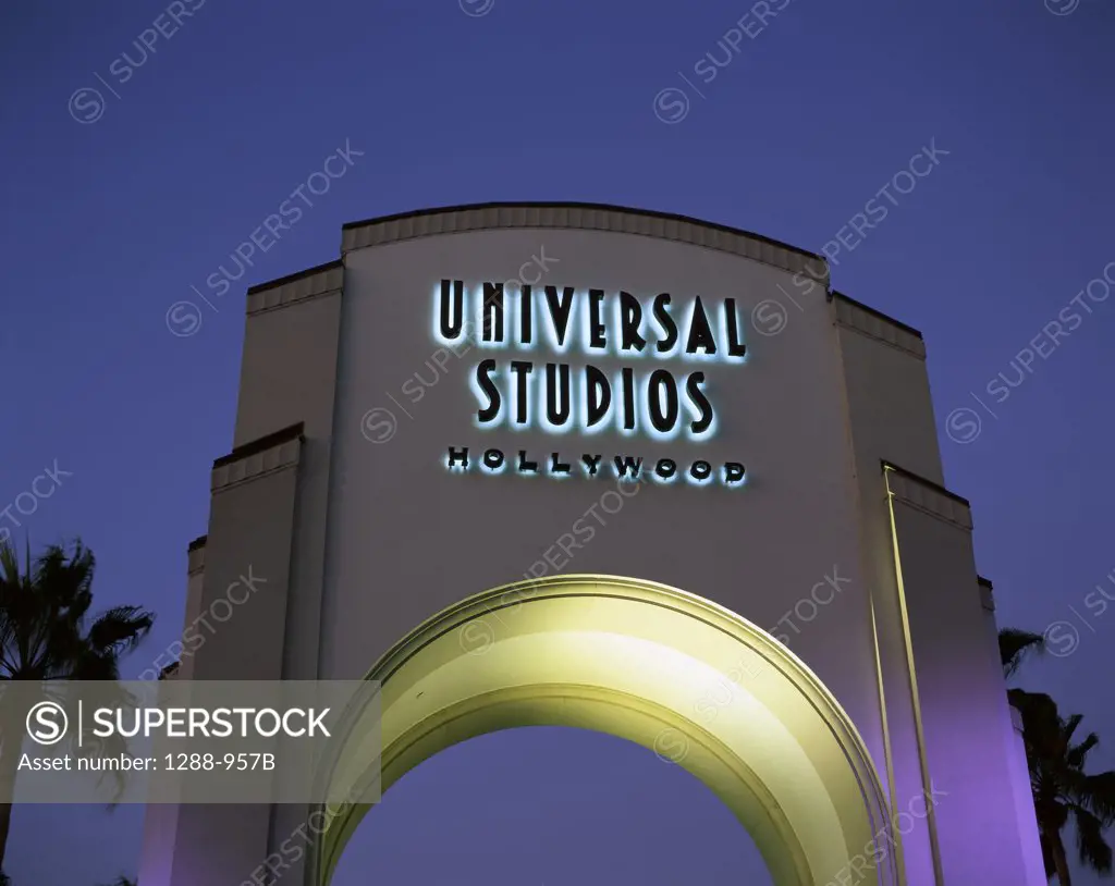 Low angle view of an archway, Universal Studios Hollywood, Los Angeles, California, USA