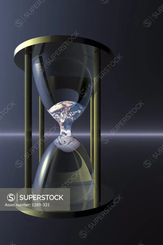 Earth squeezing through an hourglass