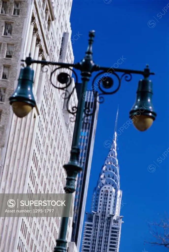 Low angle view of Chrysler Building, New York City, USA