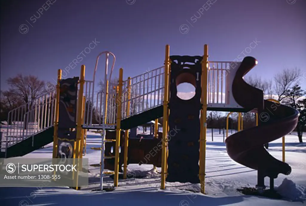 Jungle gym in a park