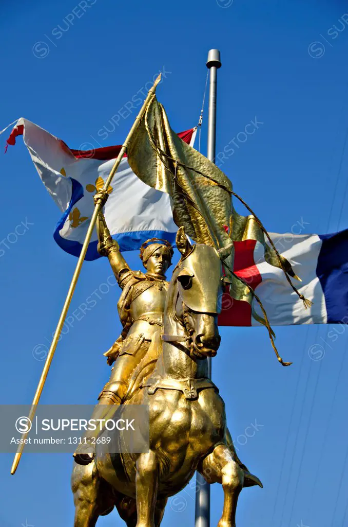 Low angle view of St. Joan Of Arc on Decatur Street, French Quarter, New Orleans, Louisiana, USA