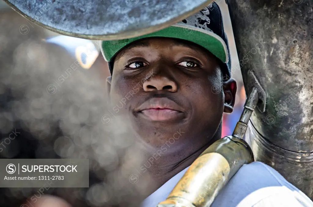 Central City, New Orleans,  second line parade.