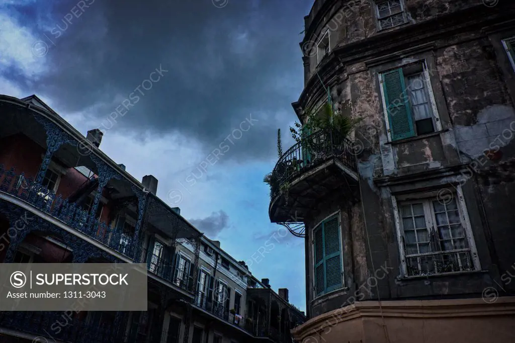 Night comes to Royal Street in The French Quarter.