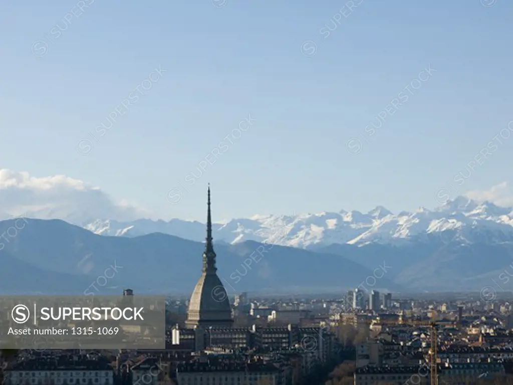 Buildings in a city, Turin, Piedmont, Italy