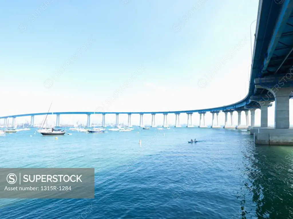 USA, California, Bridge linking San Diego with Coronado Island