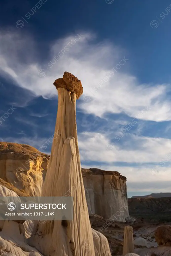 Hoodoo formations on a landscape, Grand Staircase-Escalante National Monument, Utah, USA