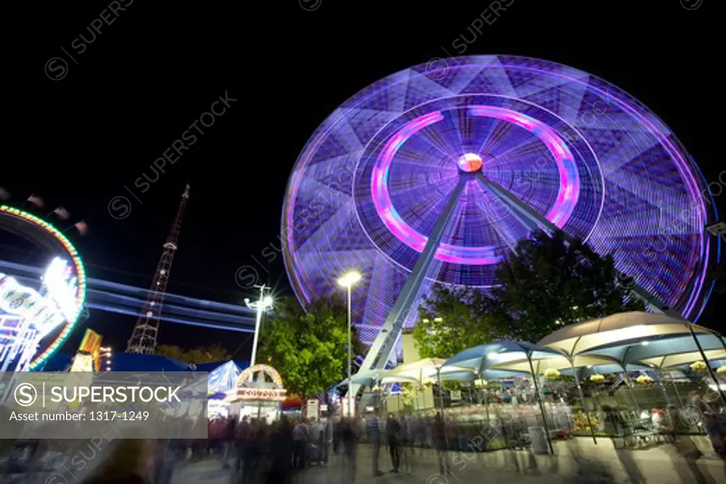 Amusement ride at the Texas State Fair, Dallas, Texas, USA