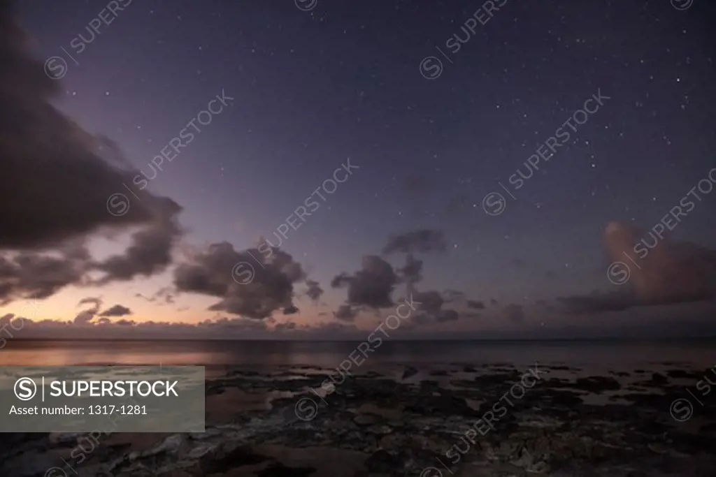 Clouds over the ocean, Bahia Honda Key, Florida, USA