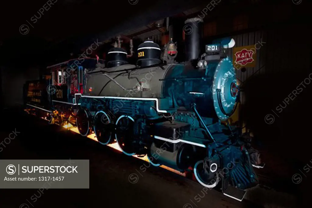 Steam locomotive at Texas State Railroad, Rusk, Texas, USA