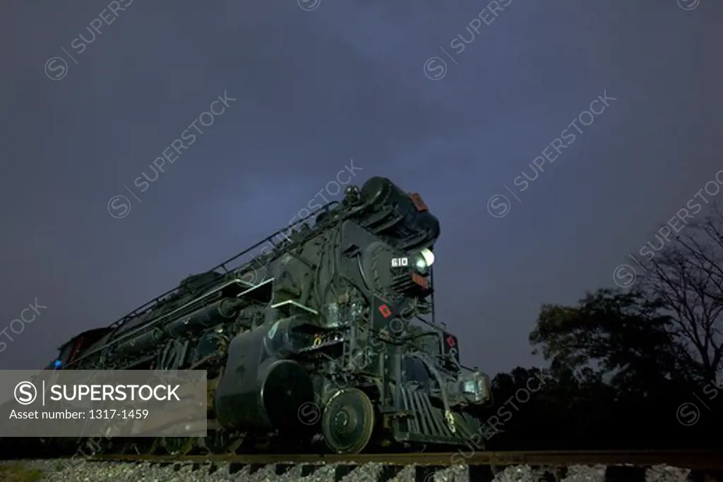 Steam locomotive at Texas State Railroad, Rusk, Texas, USA