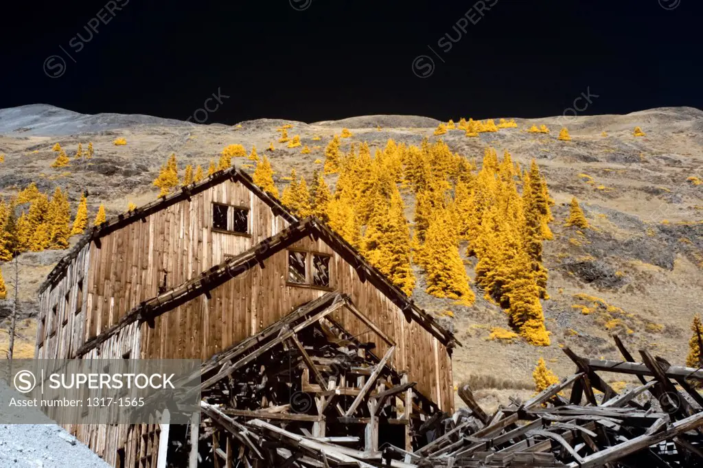 Animas Forks ghost town and Columbus gold mine, San Juan County, Colorado, USA