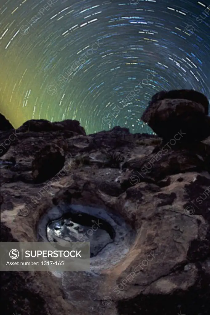 Star Trails Hueco Tanks State Historic Site El Paso Texas, USA