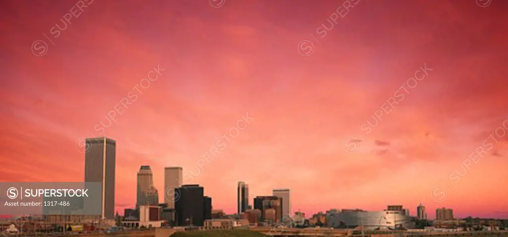 USA, Oklahoma, Tulsa, Downtown Skyline