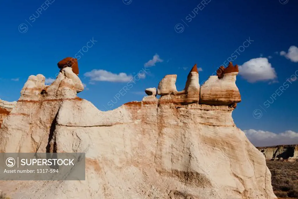 Hoodoo rock formations, Blue Canyon, Arizona, USA
