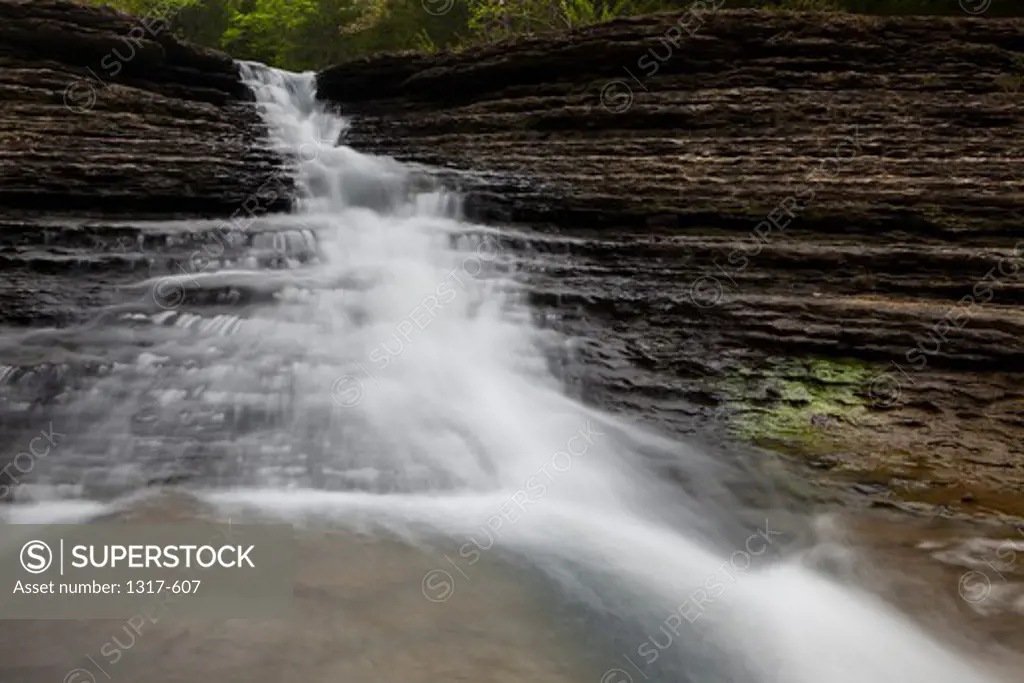 Waterfall, Ozark National Forest, Ozark Mountains, Arkansas, USA