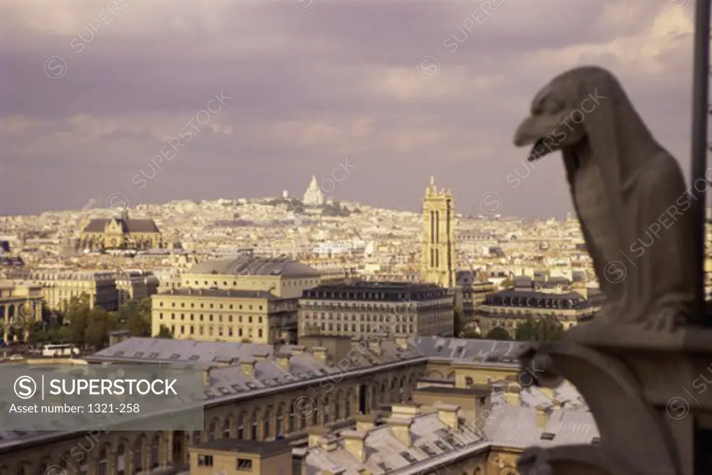 Gargoyle Notre Dame Paris France 