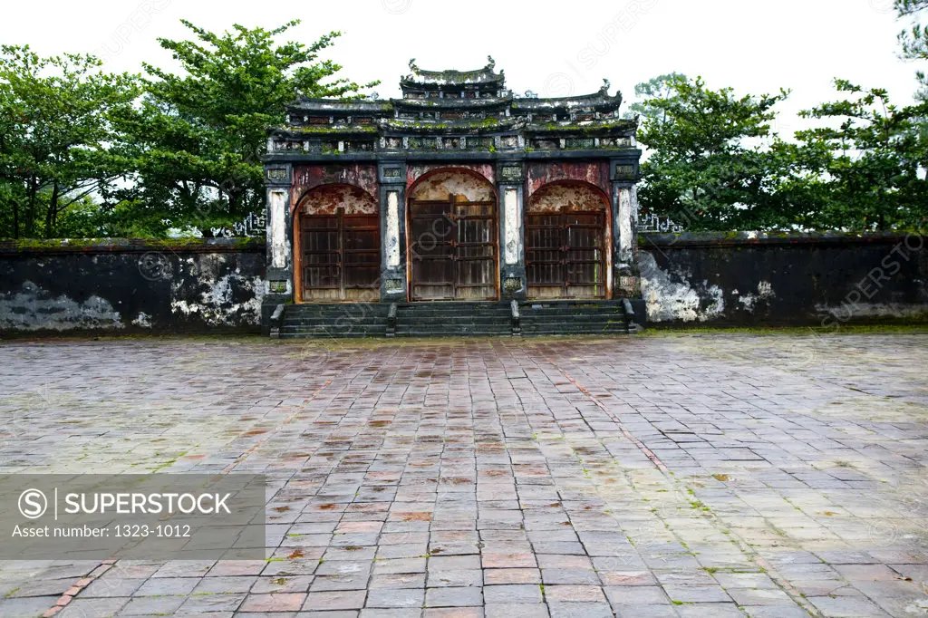 Facade of a tomb, Minh Mang Tomb, Hue, Vietnam