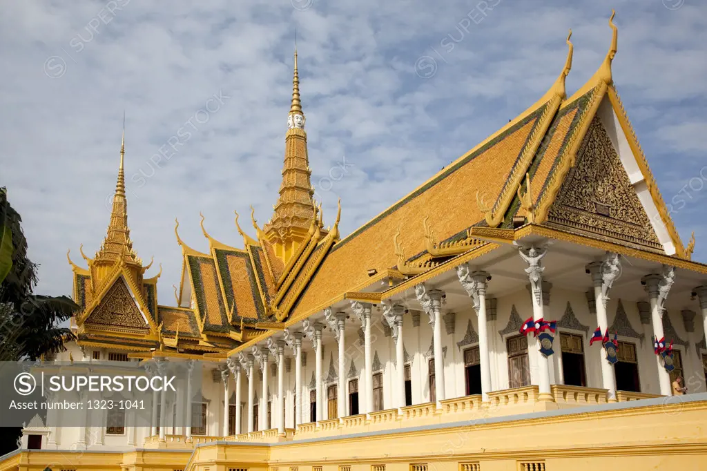 Low angle view of a palace, Royal Palace, Phnom Penh, Cambodia