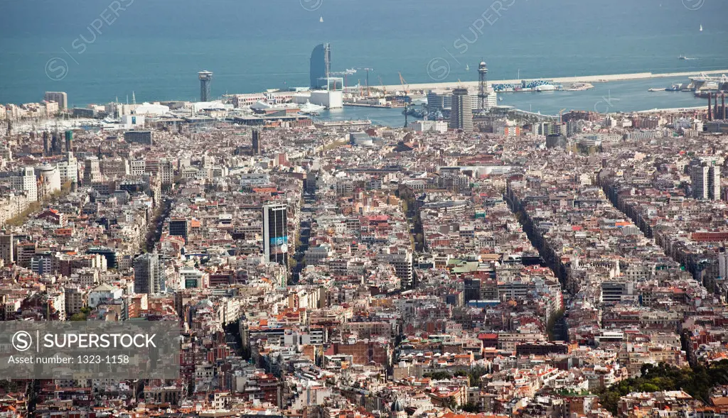 Spain, View of Barcelona