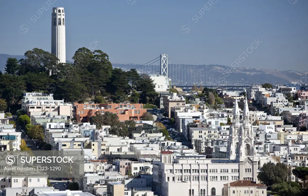 USA, California, San Francisco, View of Coit Tower