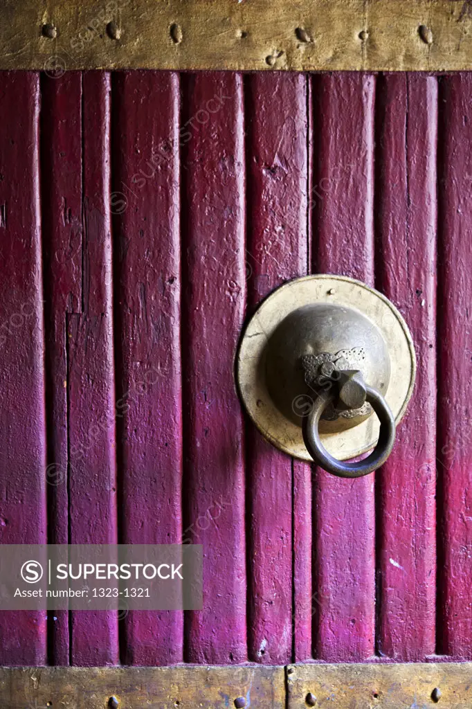 Details of a door, Paro Dzong, Paro, Bhutan