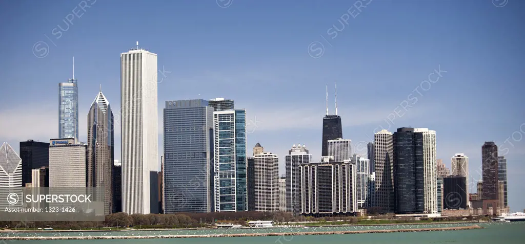 Buildings in a city, Chicago, Cook County, Illinois, USA