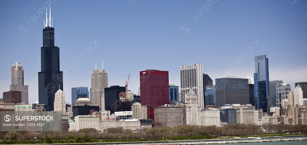 Buildings in a city, Chicago, Cook County, Illinois, USA