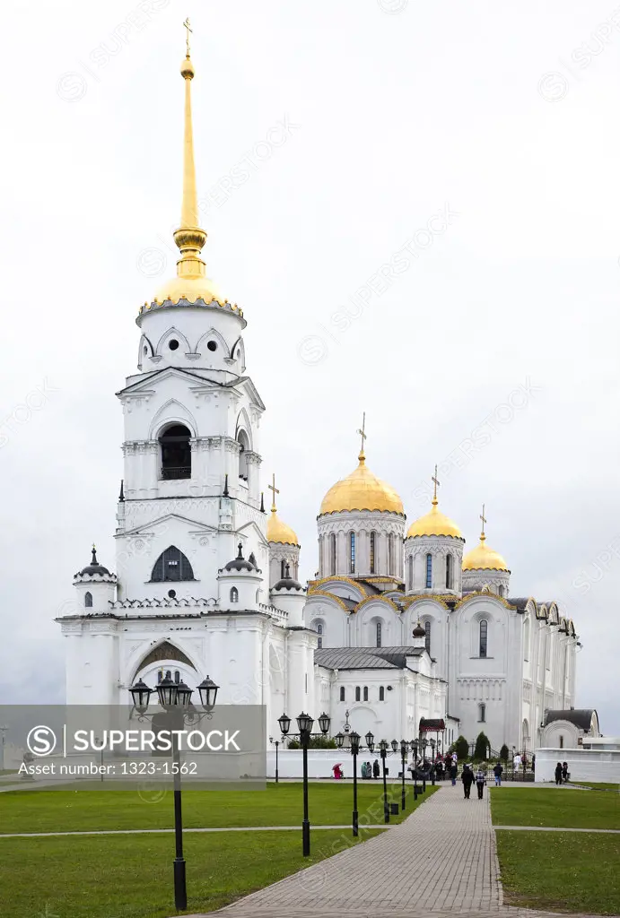 Facade of a cathedral, Cathedral of The Assumption, Vladimir, Russia