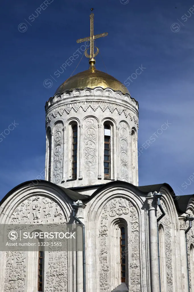 Low angle view of a cathedral, Cathedral of St. Demetrius, Vladimir, Russia